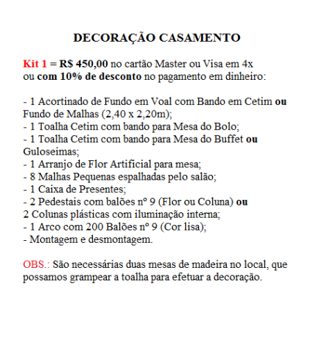 Kit 1 Casam Kit 1 Casam