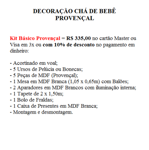 Kit Básico Chá Kit Básico Chá