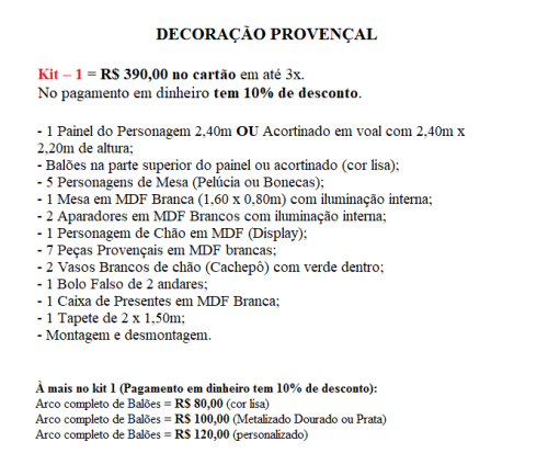 Kit 1 Prov Kit 1 Prov